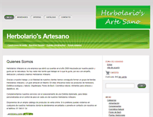 Tablet Screenshot of herbolariosartesano.com